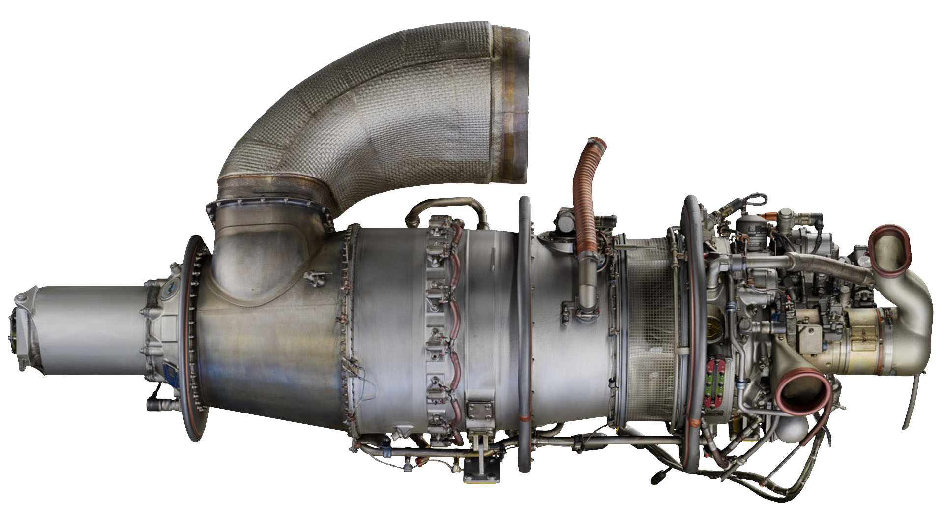 Visualskies rendering of an aviation helicopter engine