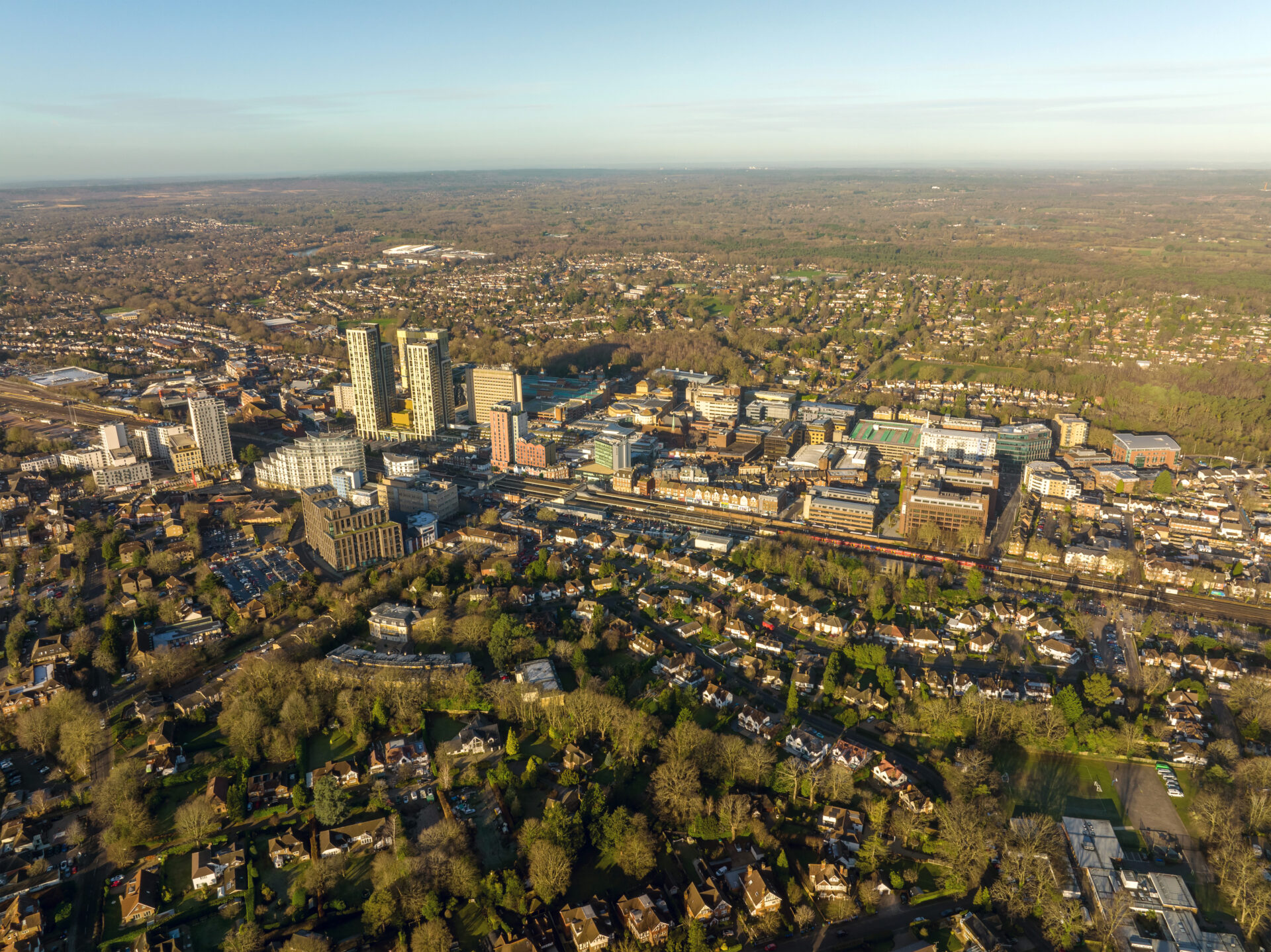 Aerial drone survey of Woking town centre — rapid site viability assessment using 3D drone mapping