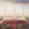 Foster and Partners render of new Manchester United stadium — 3D scanning for planning application by Visualskies